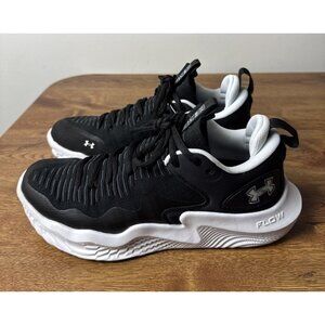 Under Armour Flow Ace Low Volleyball Shoe Women's US Size 10 Black White Sneaker